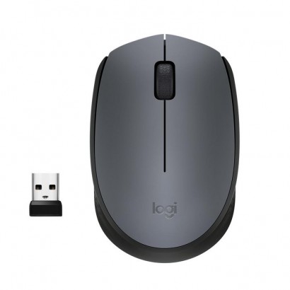 910-004642 910-004642 Logitech M170 Wireless Mouse, RF Wireless, Alkaline, Grey 813820 Ambidextrous