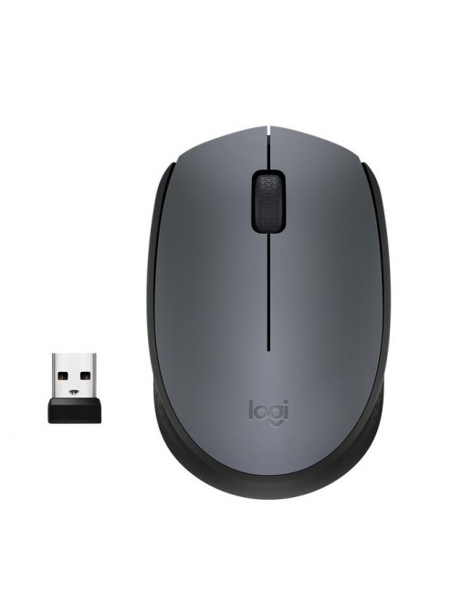 910-004642 910-004642 Logitech M170 Wireless Mouse, RF Wireless, Alkaline, Grey 813820 Ambidextrous