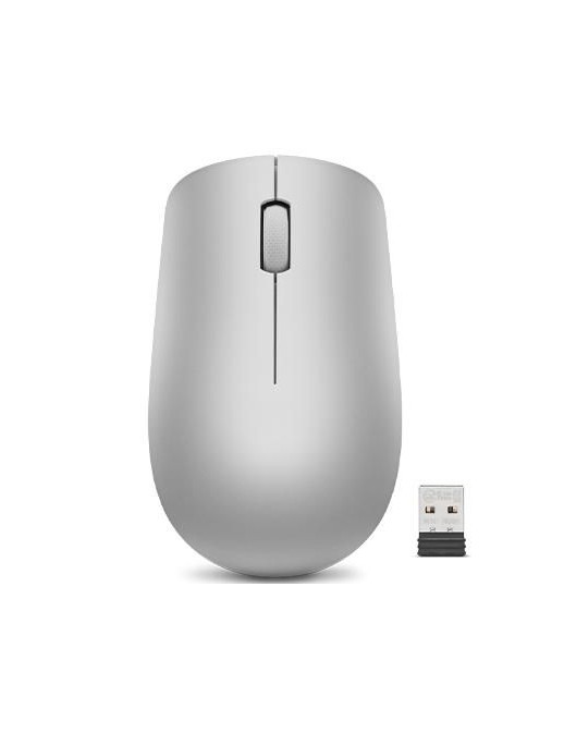 GY50Z18984 Lenovo Wireless (2.4 GHz), 1200 DPI, Optical sensor, Nano USB, 65 g, Platinum Grey