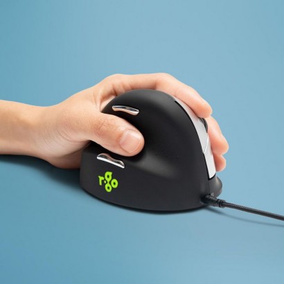 RGOHELELA RGOHELELA R-Go Tools R-Go HE Mouse, Ergonomic mouse, Large (Hand Size above 185mm), Left Handed, wired