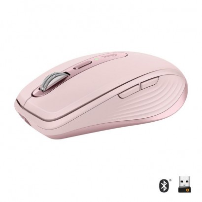 910-005990 910-005990 Logitech MX Anywhere 3 Compact Performance Mouse, RF Wireless Bluetooth, Lithium Polymer (LiPo), Pink Yes