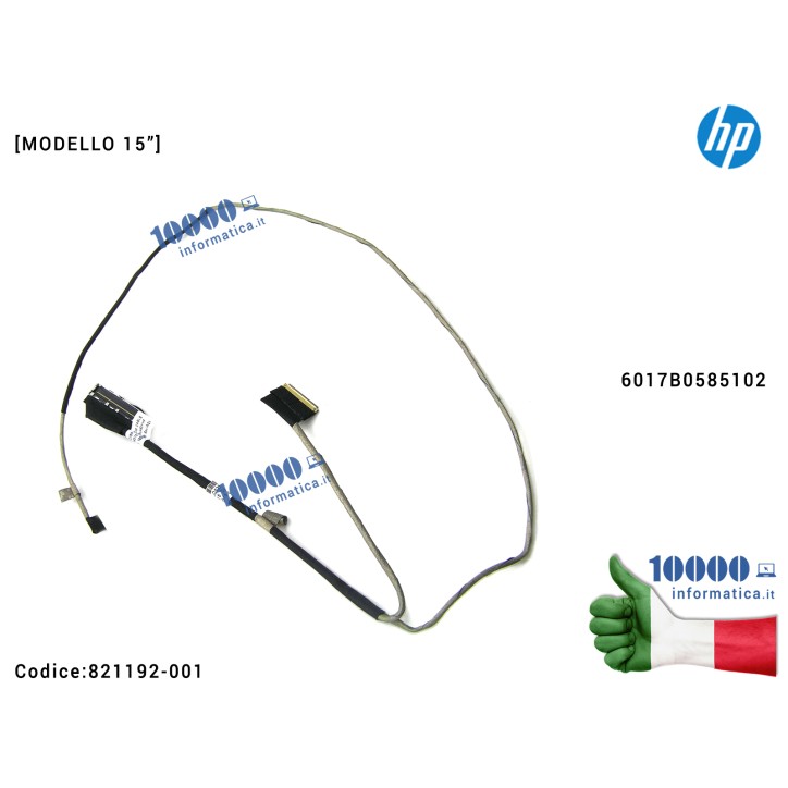 Cavo Flat LCD HP [MODELLO 15"] EliteBook 820 G3 840 G3 845 G3 740 G3 745 G3 6017B0585102 740 745 820 845 840 850 G3 840 G4 Folio