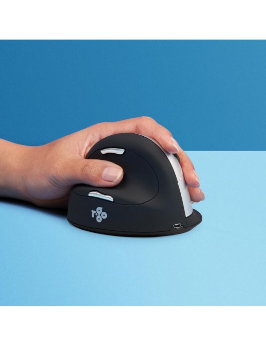 RGOHELELAWL R-Go Tools R-Go HE Mouse, Ergonomic mouse, Large (Hand Size above 185mm), Left Handed, wireless