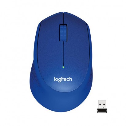 910-004910 910-004910 Logitech M330 SILENT PLUS, RF Wireless, Alkaline, Blue 820578 Right-hand