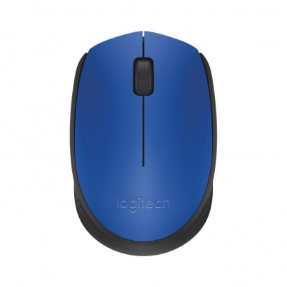 910-004640 Logitech M171 Wireless Mouse, RF Wireless, Alkaline, Blue 832615