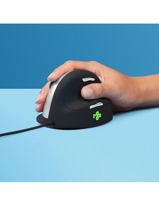 RGOBRHEMLR RGOBRHEMLR R-Go Tools R-Go HE Break Mouse, Ergonomic mouse, Anti-RSI software, Large (Hand Size above 185mm), Righ...