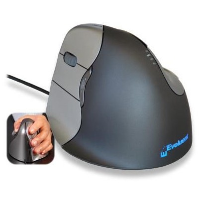 VM4L Evoluent VerticalMouse 4, small, 6 buttons, USB, Windows XP/7/Vista