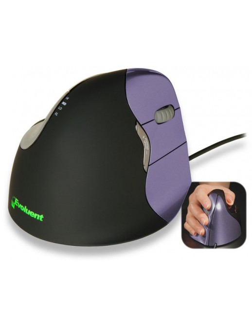 500791 Evoluent VerticalMouse 4, small, 6 buttons, USB, Windows XP/7/Vista VM4S