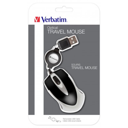 49020 49020 Verbatim USB, 1000 dpi, 150 x 42 x 29mm, 44g, Black