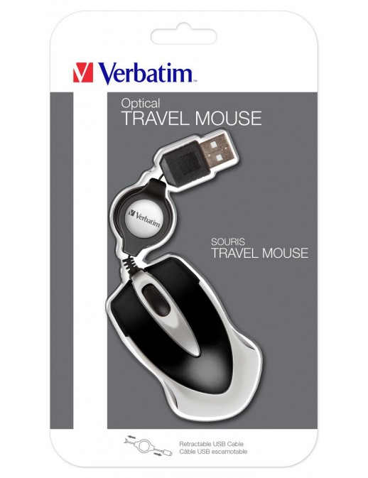 49020 49020 Verbatim USB, 1000 dpi, 150 x 42 x 29mm, 44g, Black