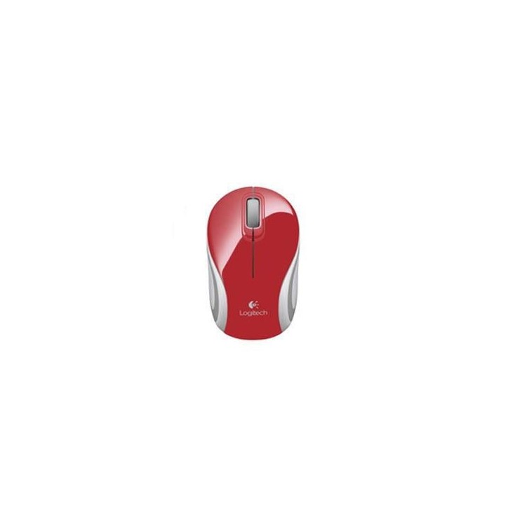 910-002737 Logitech Wireless Mini Mouse M187, RF Wireless, Red 910-002737 910-002732