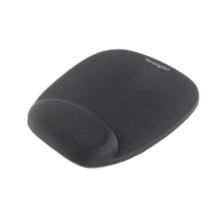 62384 Kensington Foam Mousepad with Integral Wrist Rest Black 62384 Kensington Foam Mousepad with Integral Wrist Rest Black