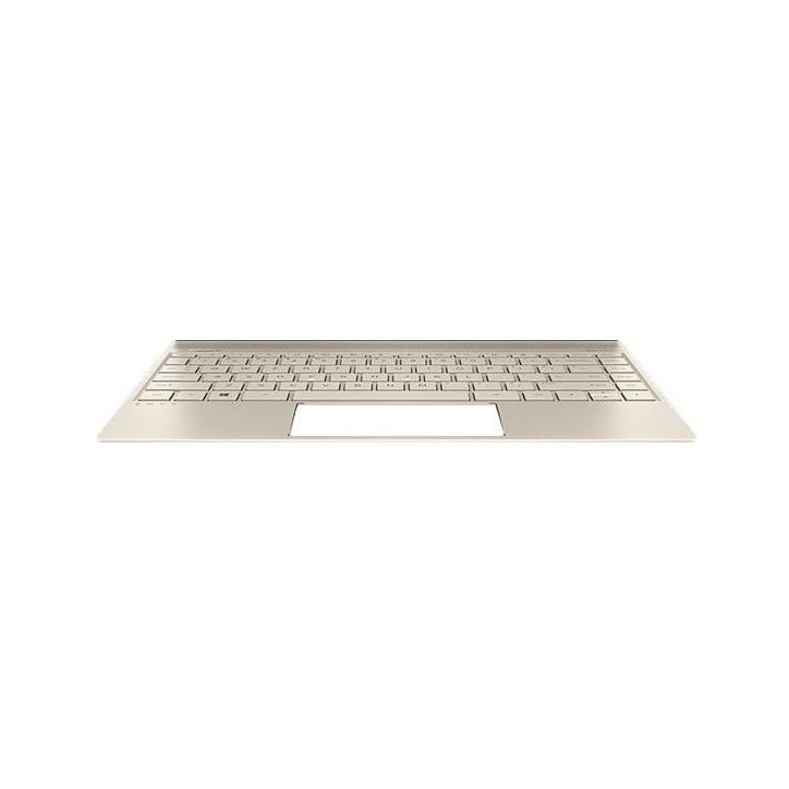 928502-061 HP Tastiera Keyboard/top cover in silk gold finish with backlight (For use only on computer models equipped with a gr
