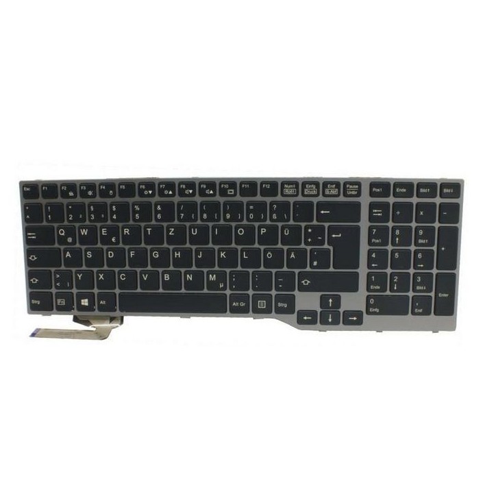 FUJ:CP681678-XX Fujitsu Tastiera Keyboard Black