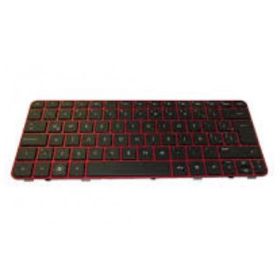 665963-061 665963-061 HP Tastiera Keyboard (Italy) Black/Red