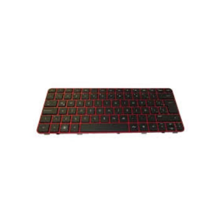 665963-061 HP Tastiera Keyboard (Italy) Black/Red
