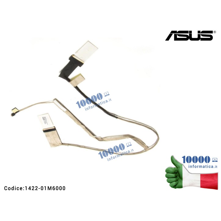 Cavo Flat LCD [40 PIN] ASUS A550 X550 D551 R510 X550VA X550L X550C 1422-01M6000 X550CC K550CC F550CC R510CC X550CA P550CA R510C F550CA X550CL Z552CL R513CL F552CL X550LA F550LA X552LAV P550LA R510LAV X550LC F550LC X550VC X550JK F554L F554LA R510JK K550JK