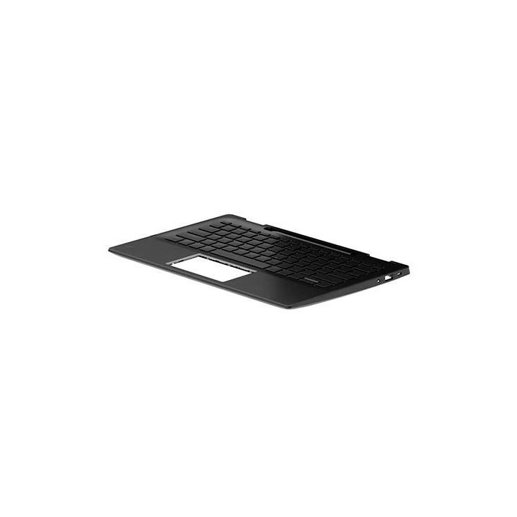N00451-061 HP Top cover with Tastiera Keyboard for HP laptops jet black finish spill-resistant compatible with digital pen and t