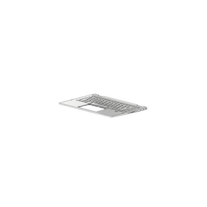 L96519-061 HP Tastiera Keyboard/top cover with backlight in natural silver ?nish (includes backlight cable and Tastiera Keyboard