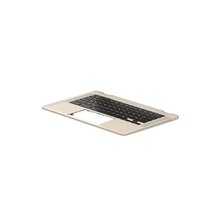 M47697-061 HP Top cover assembly with integrated Tastiera Keyboard silver finish designed for HP laptops with Italian layout.