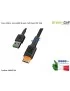 KABGC04 Cavo microUSB Green Cell Ray [120 cm] con retroilluminazione a LED arancio e supporto di ricarica rapida Ultra Charge...