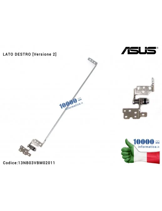 13NB03VBM02011 Cerniera Hinge [DX] [Versione 2] ASUS X550 X550L X550LD F550 X550C K550C A550C X550V X550VP X550LA (MODELLO NO...