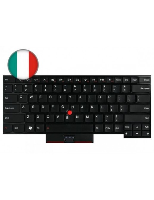 FRU04W2731 FRU04W2731 Lenovo Tastiera Keyboard (Italian) Black 04W2731