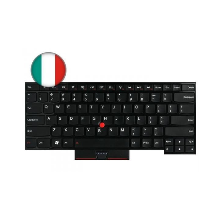 FRU04W2731 Lenovo Tastiera Keyboard (Italian) Black 04W2731