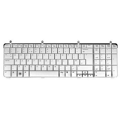 508310-061 508310-061 HP Full size 13.4-inch (IMR Moonlight White) Windows Vista Tastiera Keyboard (US) - UV painted with int...