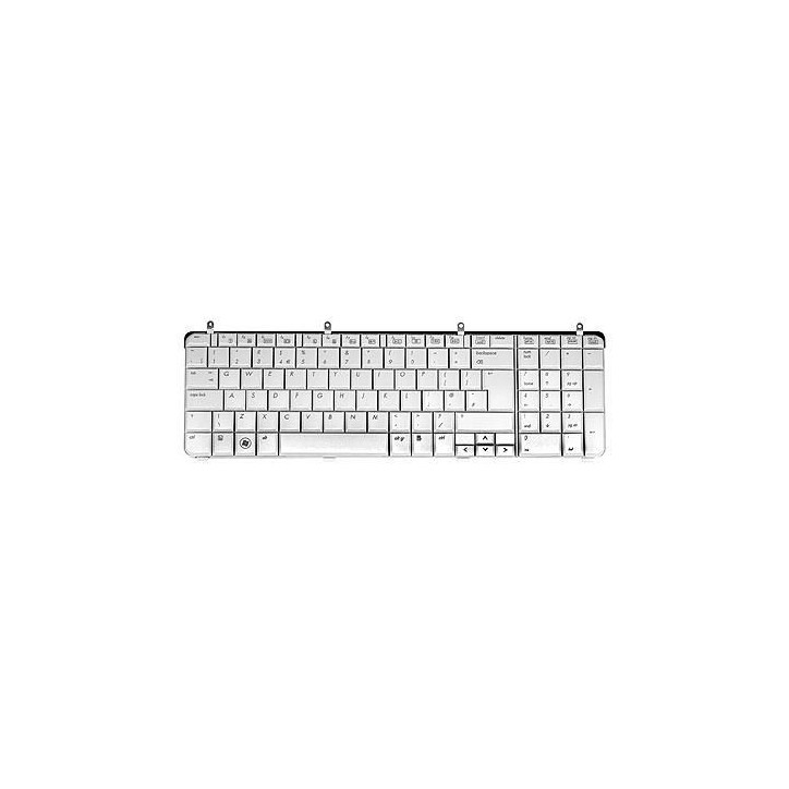 508310-061 HP Full size 13.4-inch (IMR Moonlight White) Windows Vista Tastiera Keyboard (US) - UV painted with interface cable (