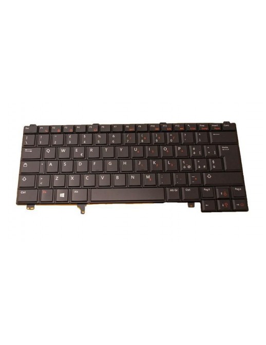 7P3XP Dell EMEA Only Tastiera Keyboard Italian 84 Keys Backlit Black Darfon Electronics Corp 07P3XP