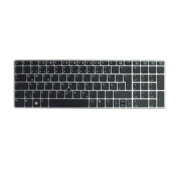 686318-061 HP Tastiera Keyboard with pointing stick for use on HP EliteBook 8570p Notebook PC computer models equipped with the 