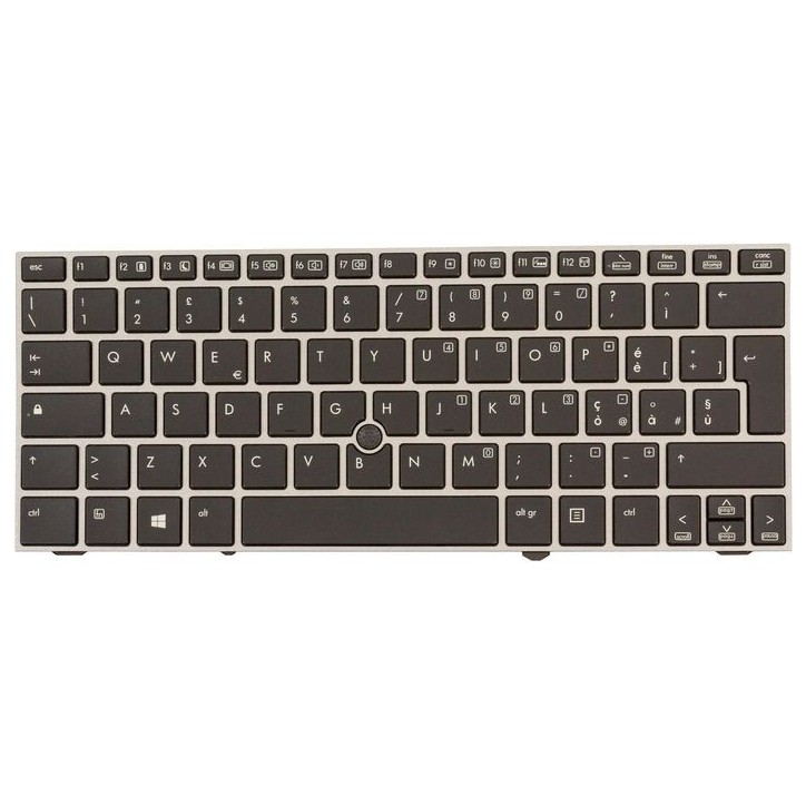 705614-061 HP Tastiera Keyboard with backlight and pointing stick for use on computer models equipped with the Windows 8 Standar