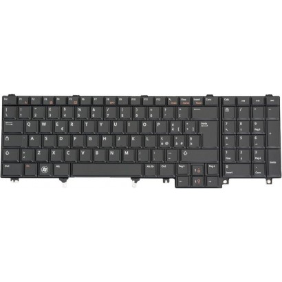 48P9P Dell EMEA Only Tastiera Keyboard Italian 105 Keys Black Latitude (ENS3) 048P9P