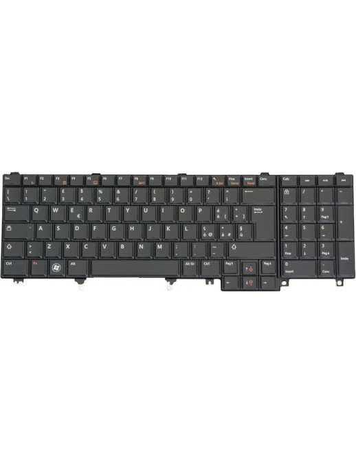 48P9P Dell EMEA Only Tastiera Keyboard Italian 105 Keys Black Latitude (ENS3) 048P9P