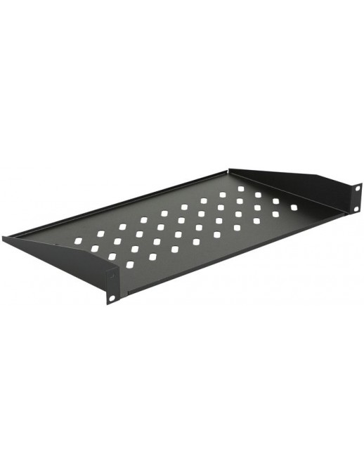 RAS200BL Lanview by Logon 1U 19" D250mm RACK MOUNT SHELF BLACK RAS200BL