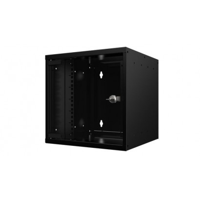 RSM06U30MNBL Lanview by Logon 10'' Rack Cabinet 6U 31 x 30 SOHO Wallmount Unassembled RSM06U30MNBL