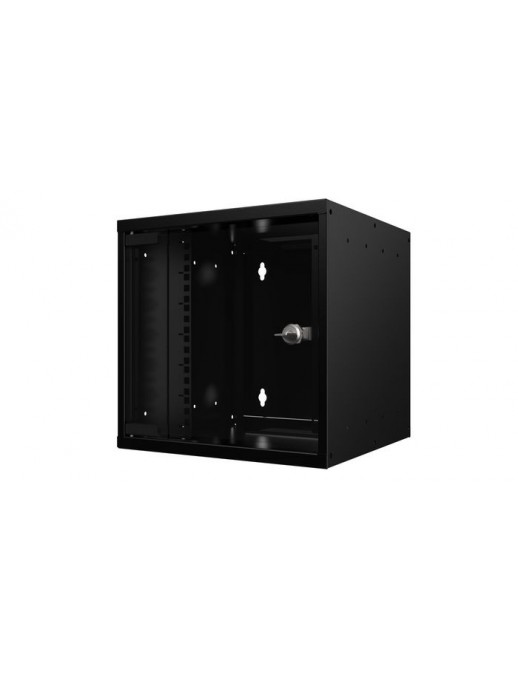 RSM06U30MNBL Lanview by Logon 10'' Rack Cabinet 6U 31 x 30 SOHO Wallmount Unassembled RSM06U30MNBL