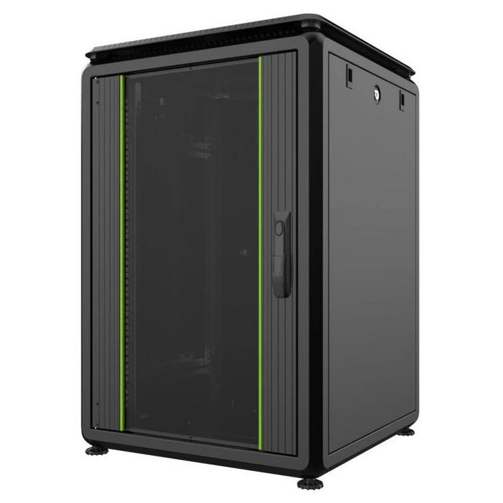 RDL16U66BL Lanview by Logon 19'' 16U Rack Cabinet 600 x 600mm Data Line RDL16U66BL