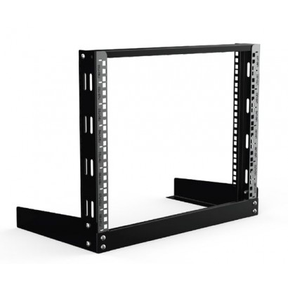 LVR08U63BL Lanview by Logon 19'' 8U Open Frame Rack Wall Mount