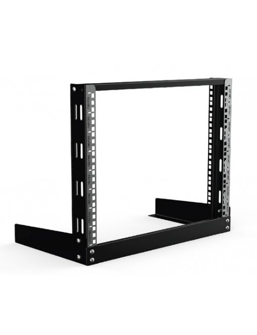 LVR08U63BL Lanview by Logon 19'' 8U Open Frame Rack Wall Mount