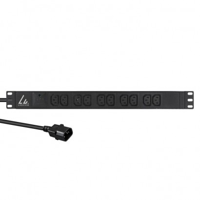 LVR-2MC14-SPD-C13X10 Lanview 19'' rack mount power strip, 2m, 13A with 10 x C13 outlets