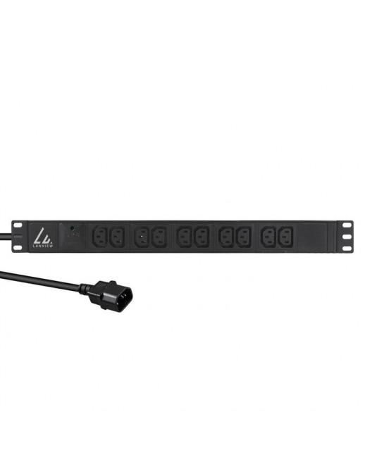 LVR-2MC14-SPD-C13X10 Lanview 19'' rack mount power strip, 2m, 13A with 10 x C13 outlets