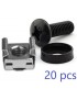 RAX106 RAX106 Lanview by Logon M6 CAGE NUT SET AND MOUNTING SCREWS, 1set 20pcs RAX106