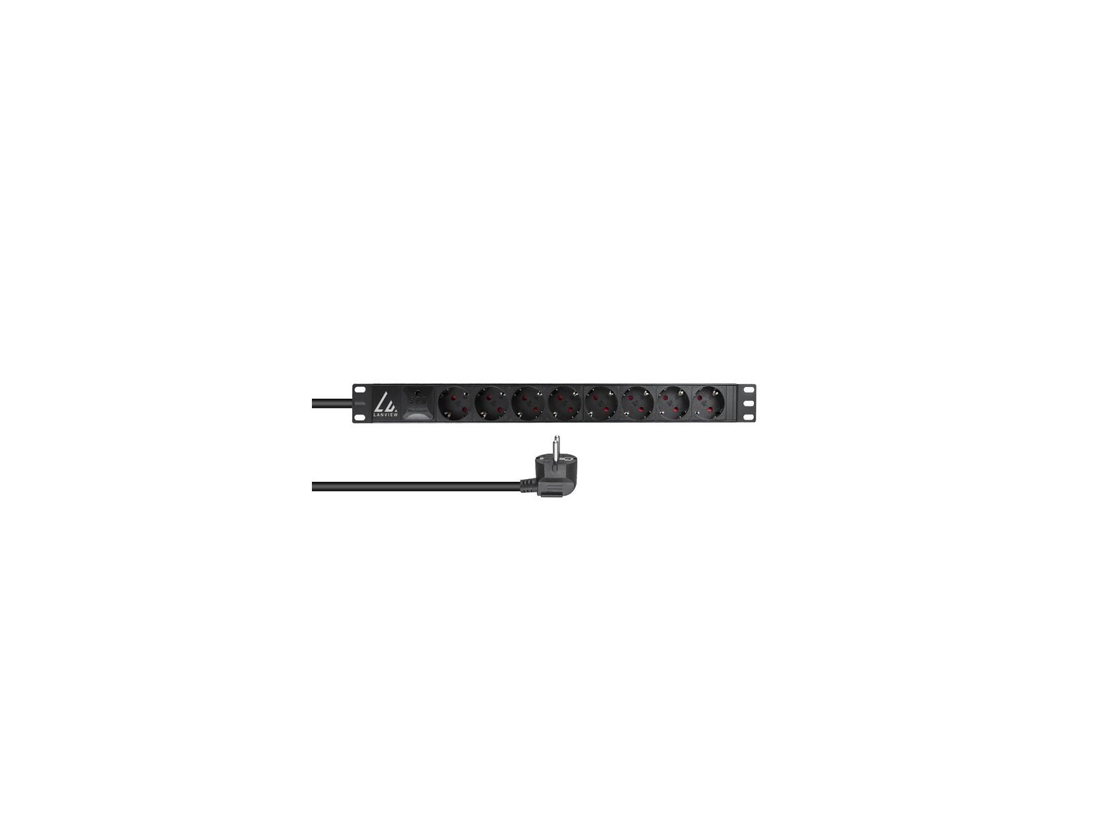 LVR-3MSCH-SPD-SCH8 LVR-3MSCH-SPD-SCH8 Lanview 19'' rack mount power strip, 3m, 16A with 8 x Schuko F outlets LVR-3MSCH-SPD-SCH8 LVR-3MSCH-SPD-SCH8 Lanview 19'' rack mount power strip, 3m, 16A with 8 x Schuko F outlets