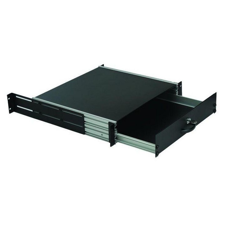 RAD105BL Lanview by Logon 2U 19" KEYBOARD, GENERAL USE, LOCKABLE DRAWER MODULE RAD105BL