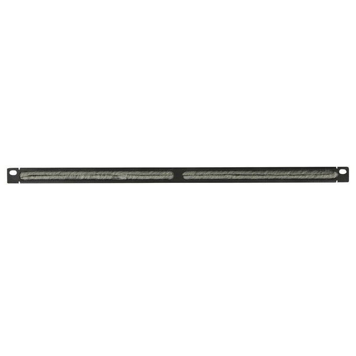 RAO205BL Lanview by Logon 1/2U 19" SIMPLE TYPE, BRUSHED CABLE ORGANIZER PANEL RAO205BL