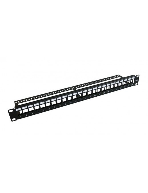 PP-004BLANK MicroConnect 19" Blank patch panel, 24port, 1U Metal, without cable manager DN-91411