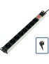 TUPS031 TUPS031 Lanview 19" rack mount power strip, 1U, 2m, 10A, with 8 x French Type E schuko socket TUPS031