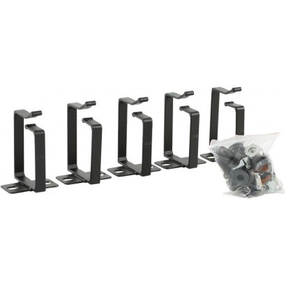 RAO120BL RAO120BL Lanview by Logon CABLE ORGANIZER HOOK SET, ALUMINUM 44x60mm, 5 PCS 19-11, RAO120BL